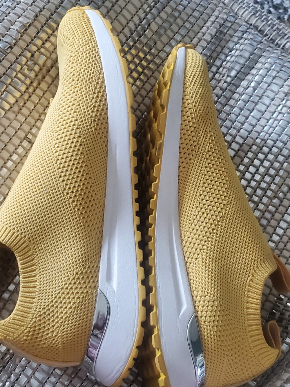 Michael Kors Women’s Slip-On Knit Trainer in Yellow - Picture 8 of 9
